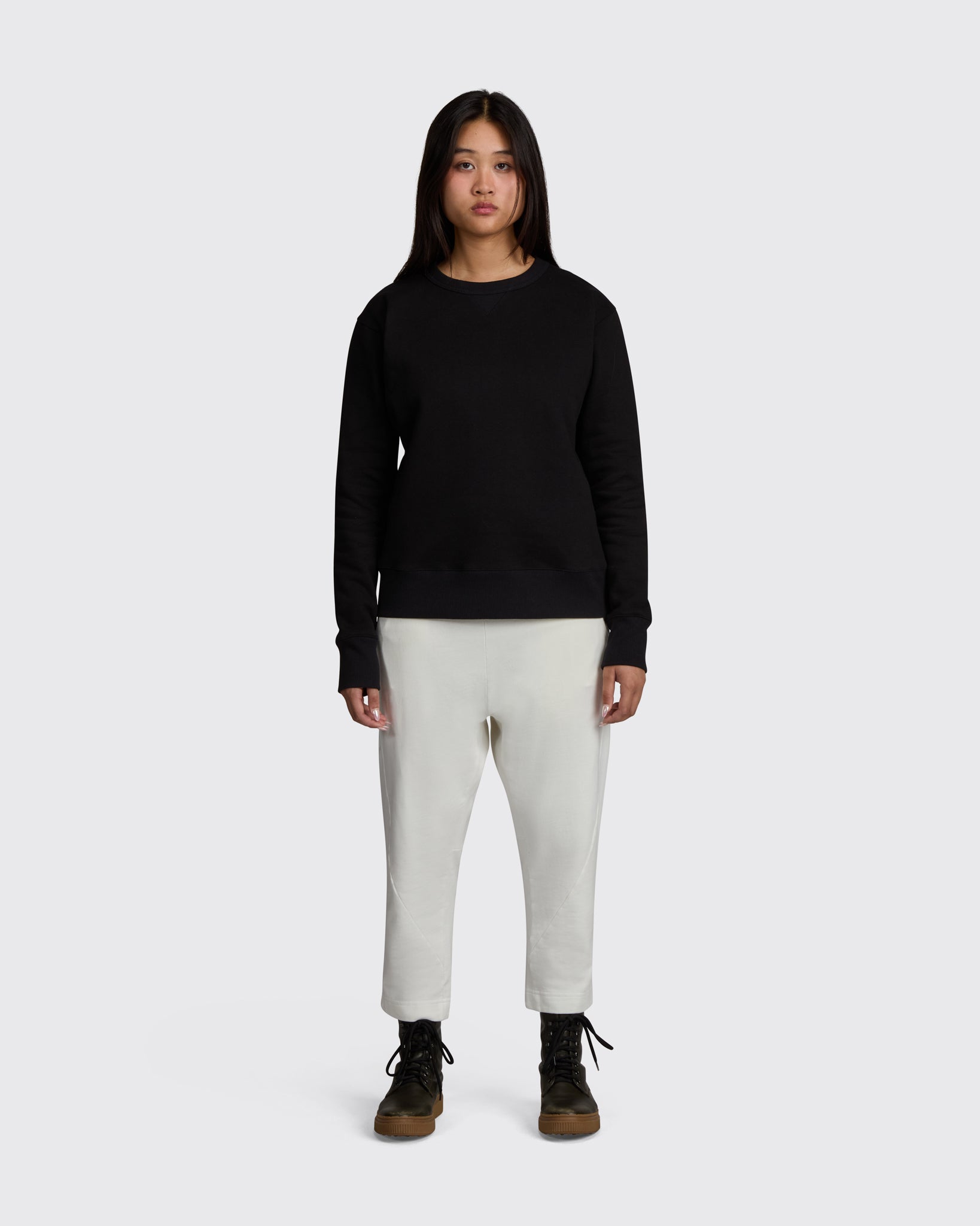 Heavyweight Crewneck Sweatshirt in Black