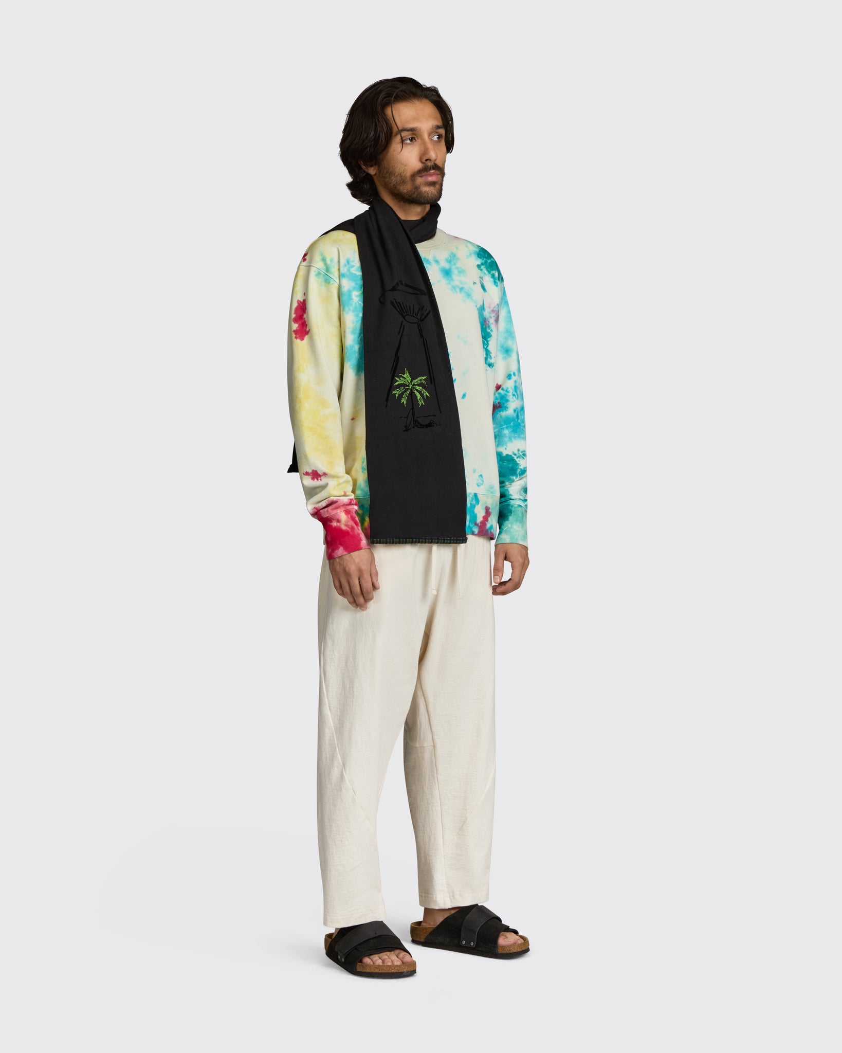 Lightweight Sweatshirt in Tie Dye