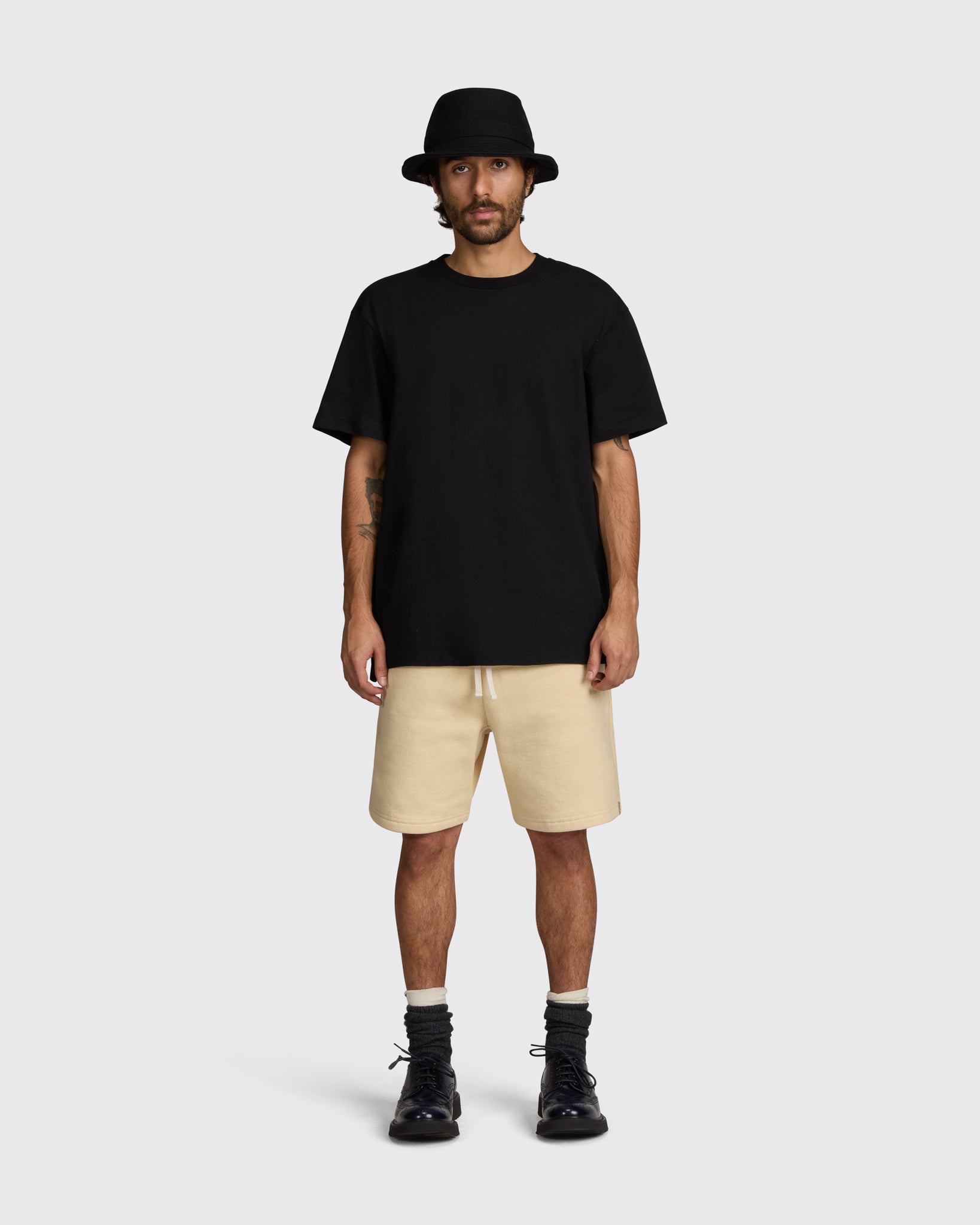 Midweight Crewneck T-shirt in Black
