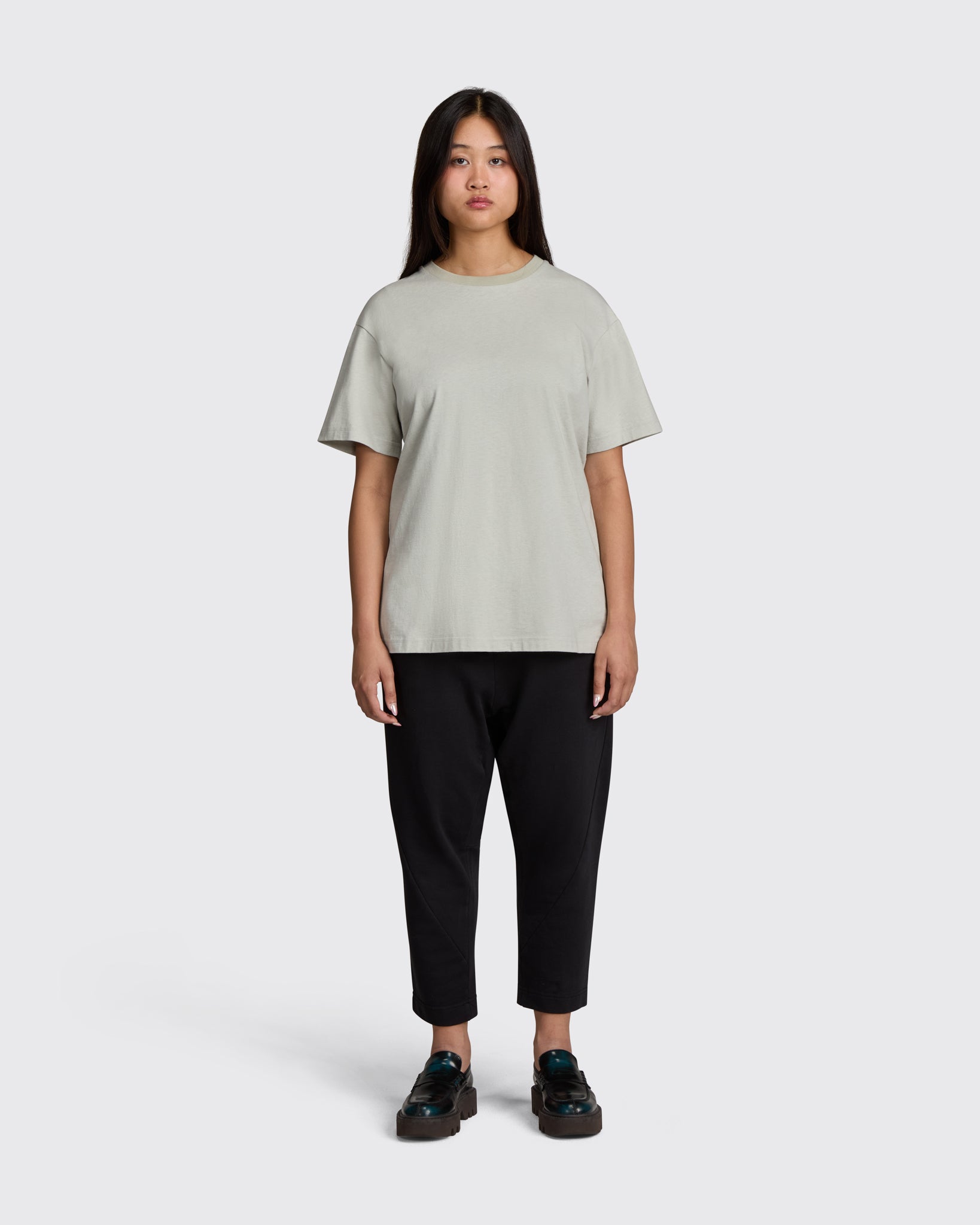 Midweight Crewneck T-shirt in Grey