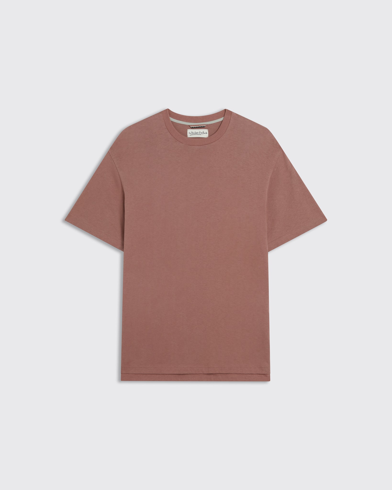 Midweight Crewneck T-shirt in Pink - Image 2