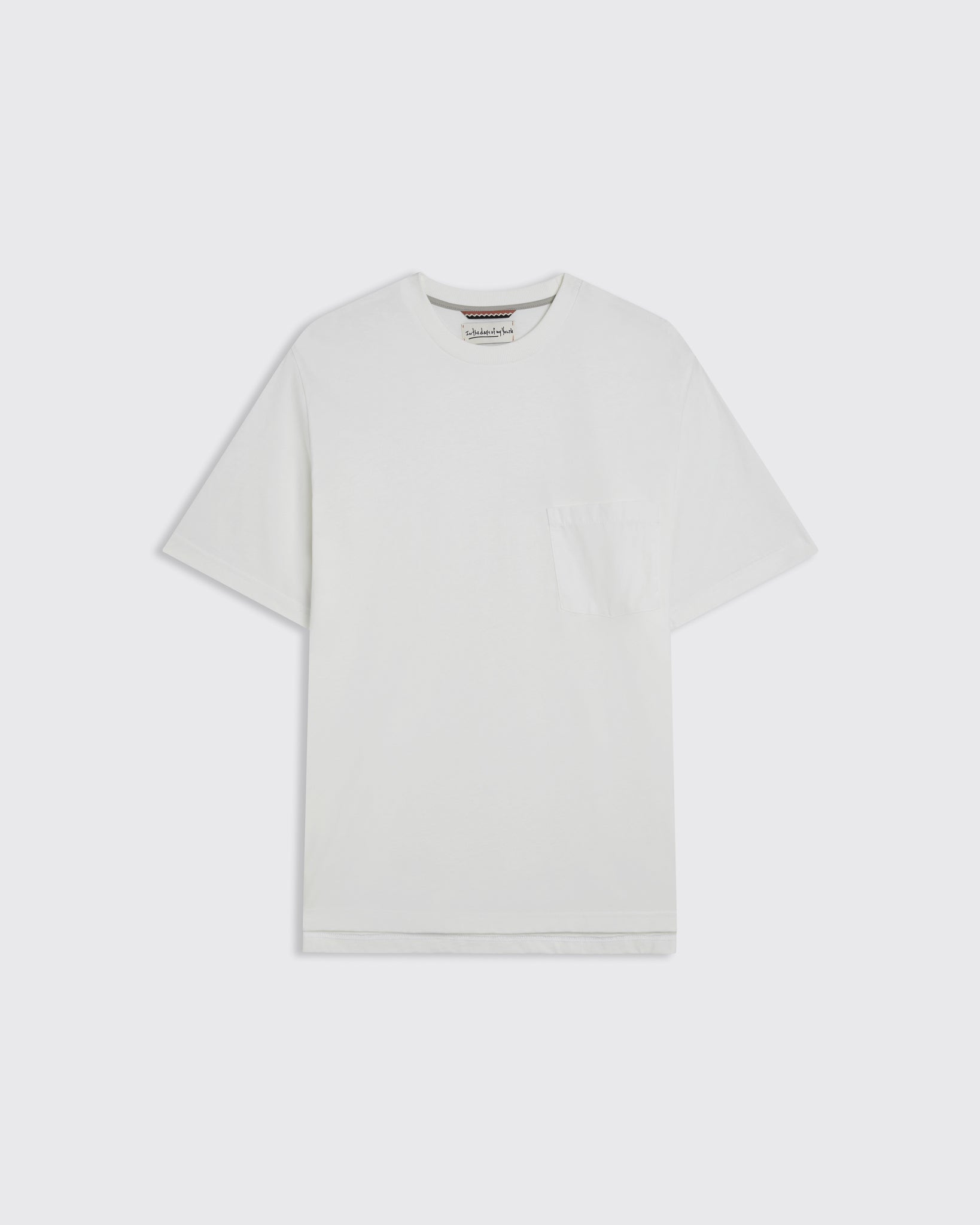 Pocket T Shirt in White - Image 3