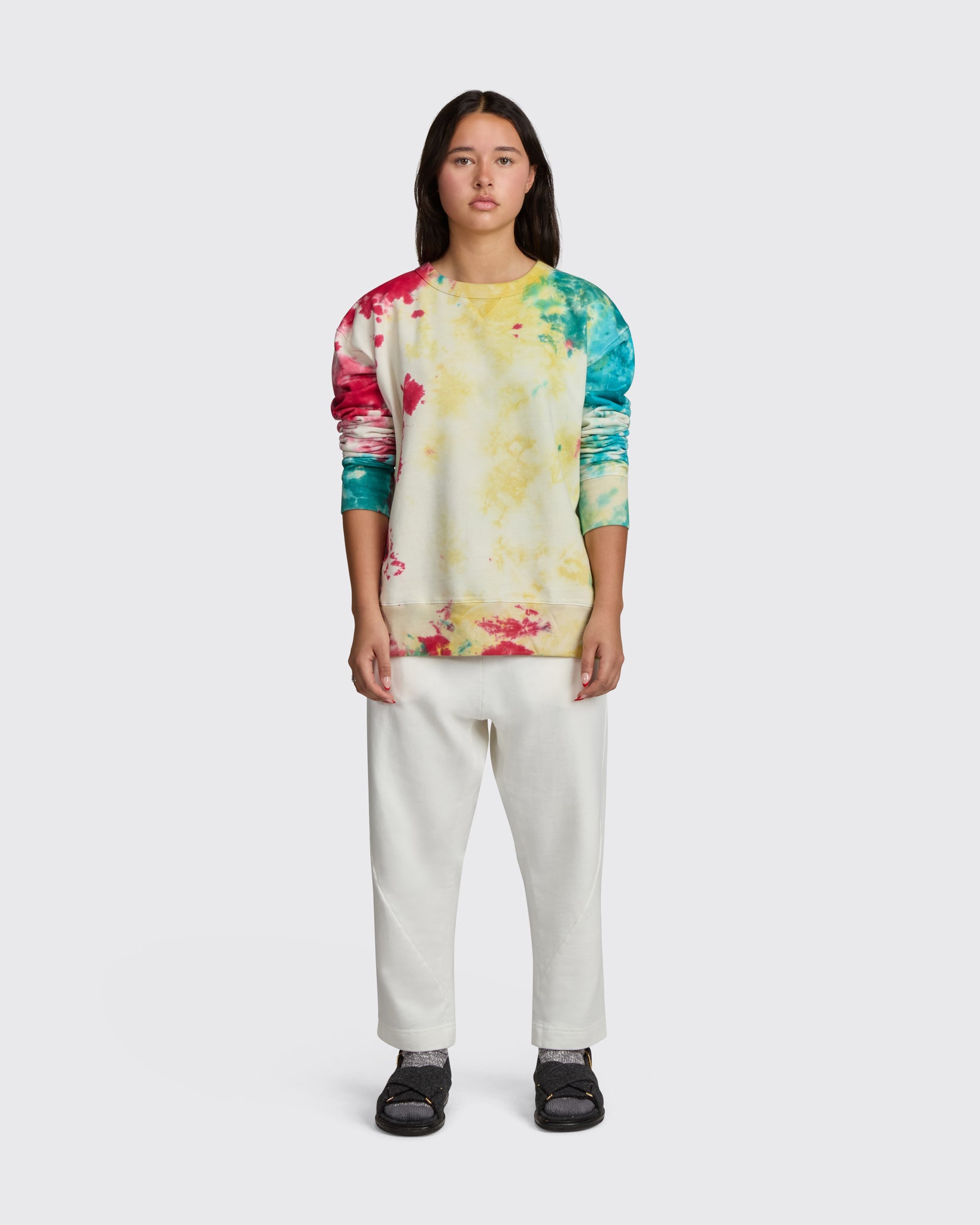 Lightweight Sweatshirt in Tie Dye