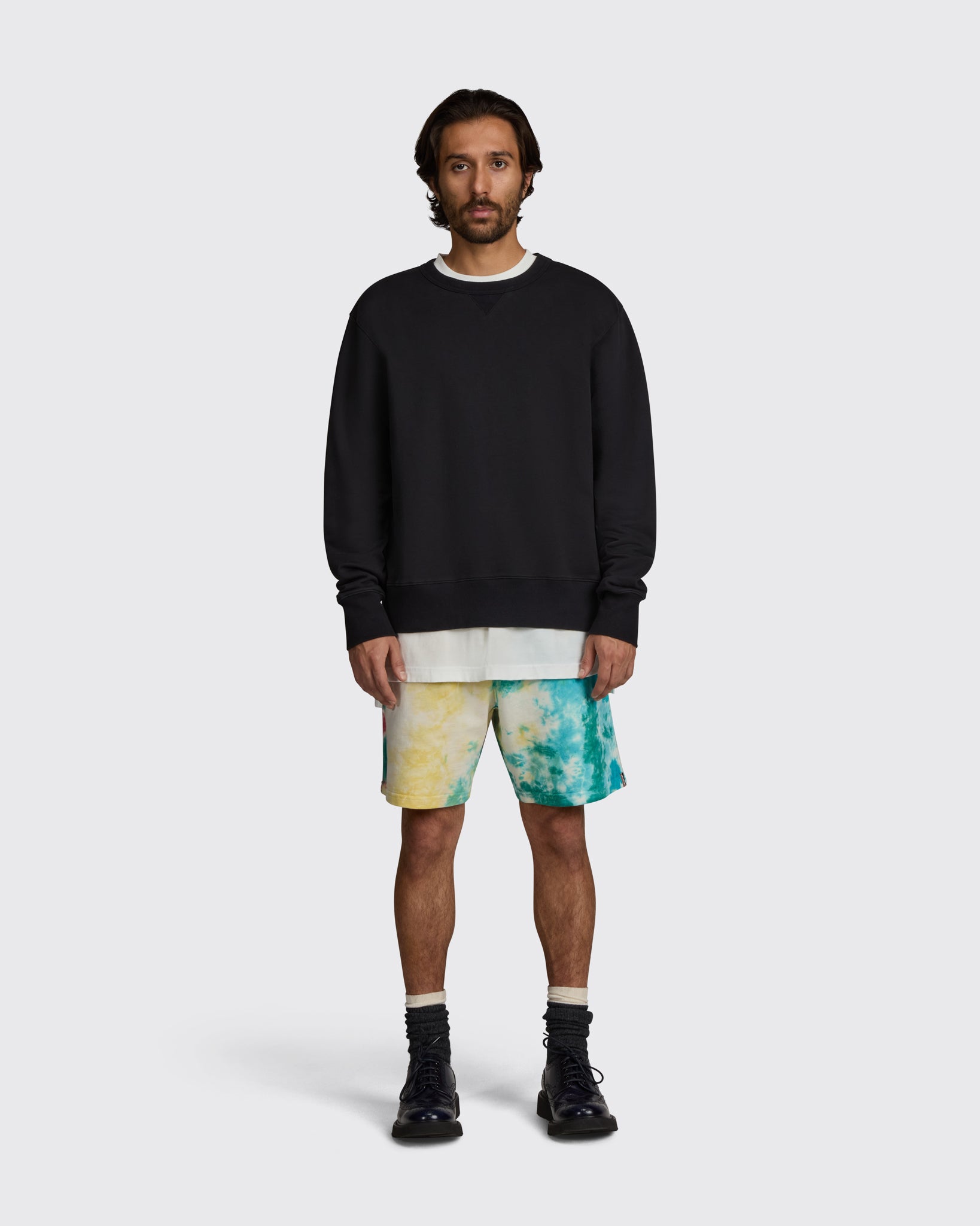 Heavyweight Crewneck Sweatshirt in Black