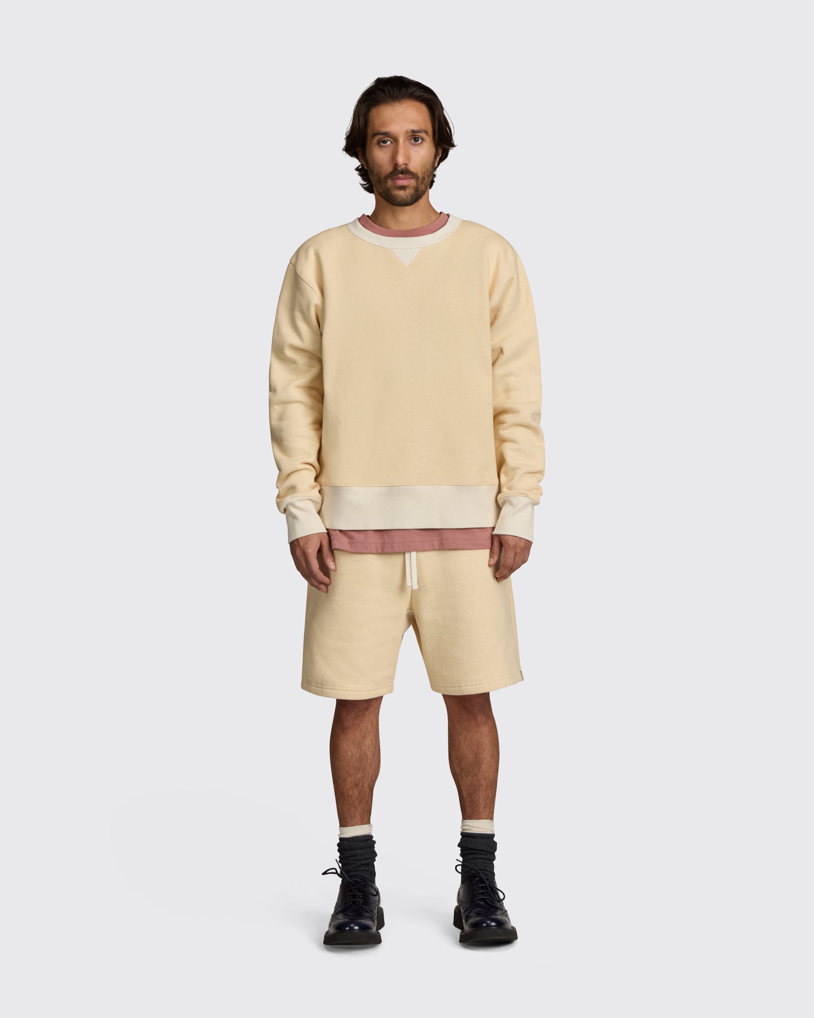 Heavyweight Crewneck Sweatshirt in Cream