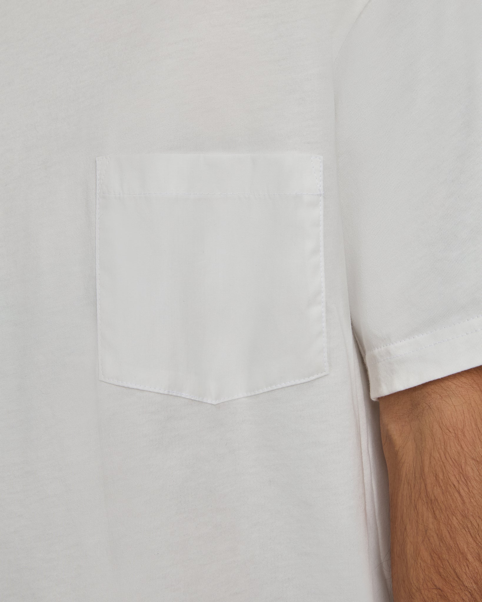 Pocket T Shirt in White - Image 4