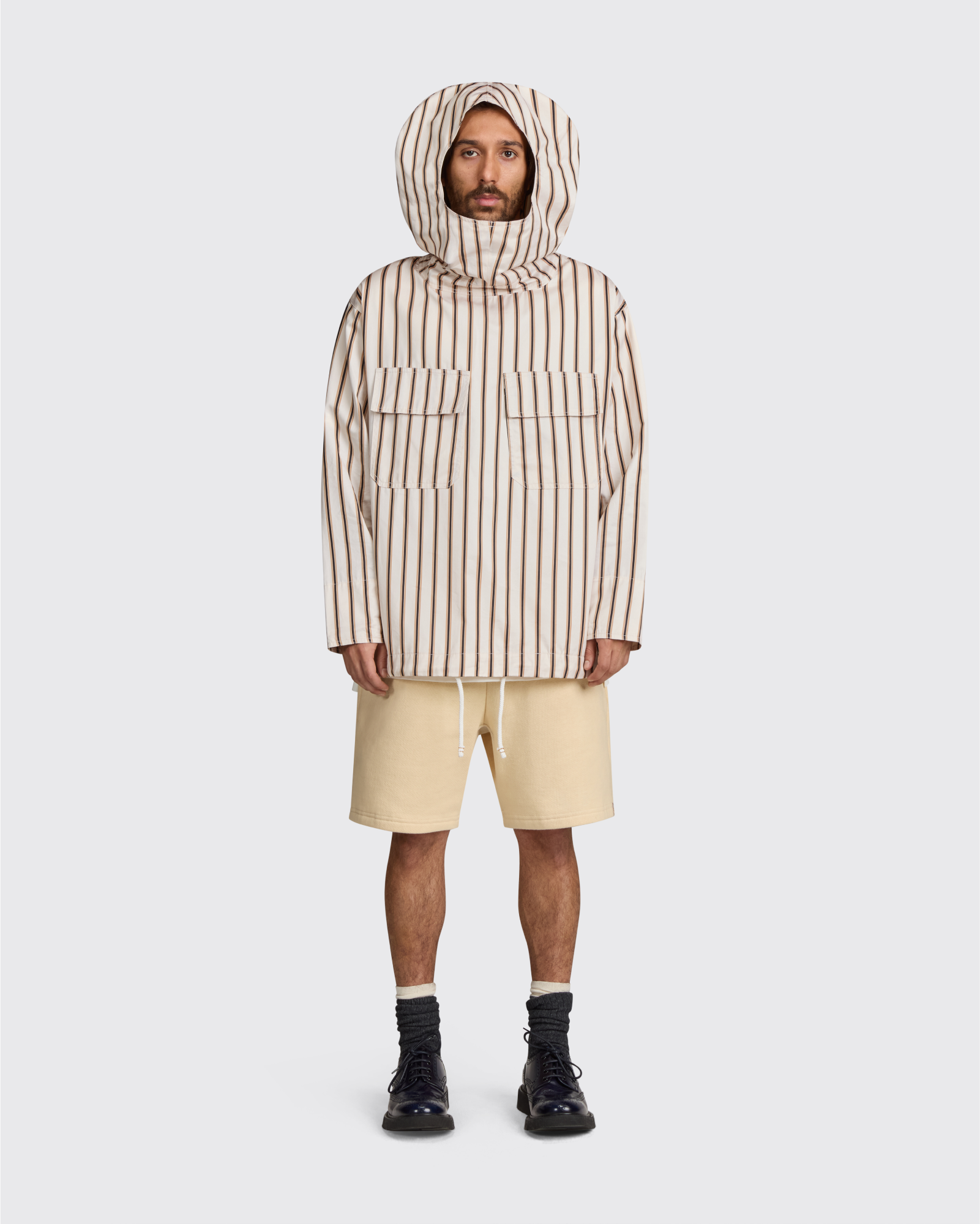 Crackerjack in White with Black Stripe